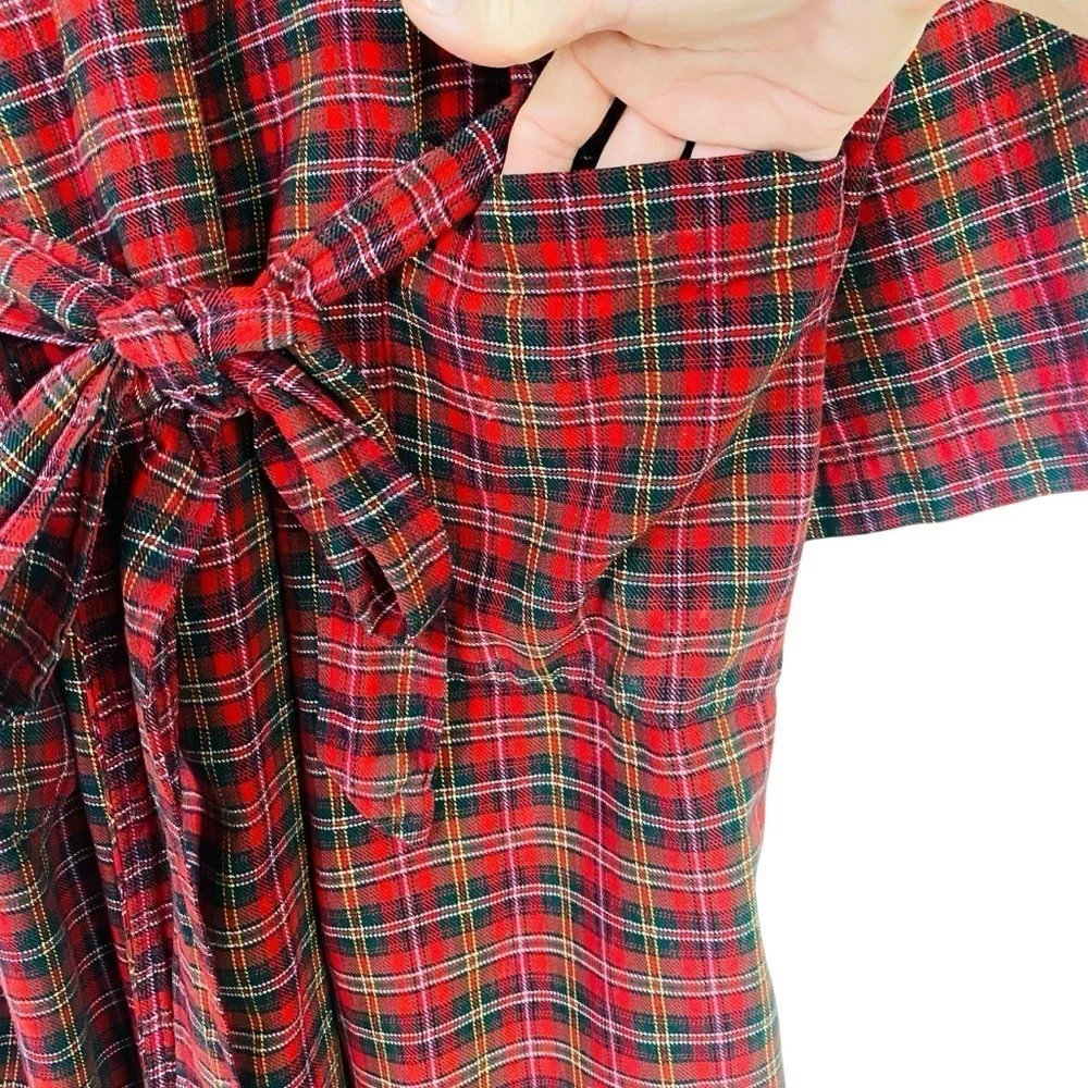 Polo Ralph Lauren Tartan Plaid Long Robe Size S/M